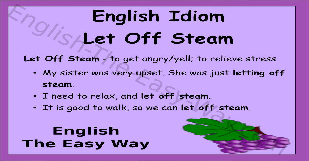 Letting off steam