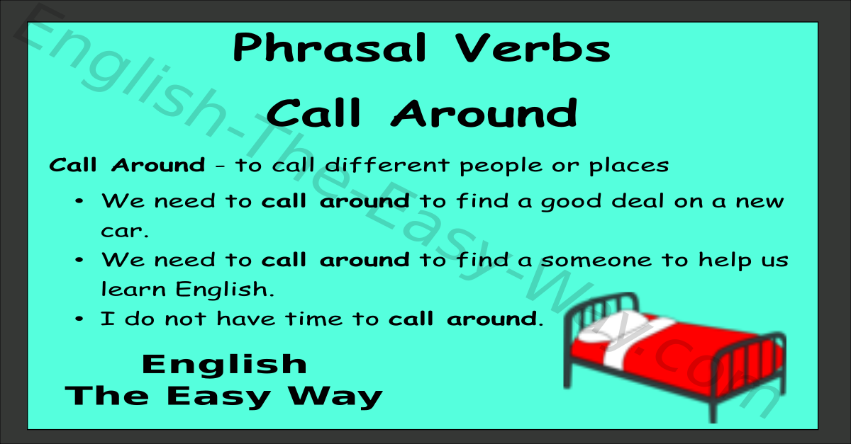 call around meaning and sentence